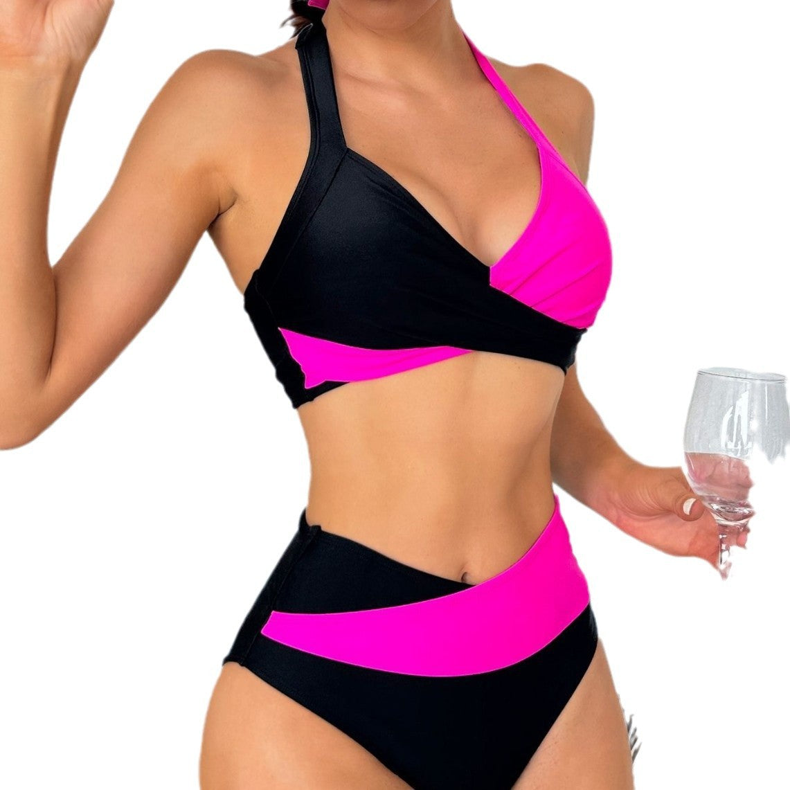 High Waist Two-Piece Swimsuit Women's Swimwear