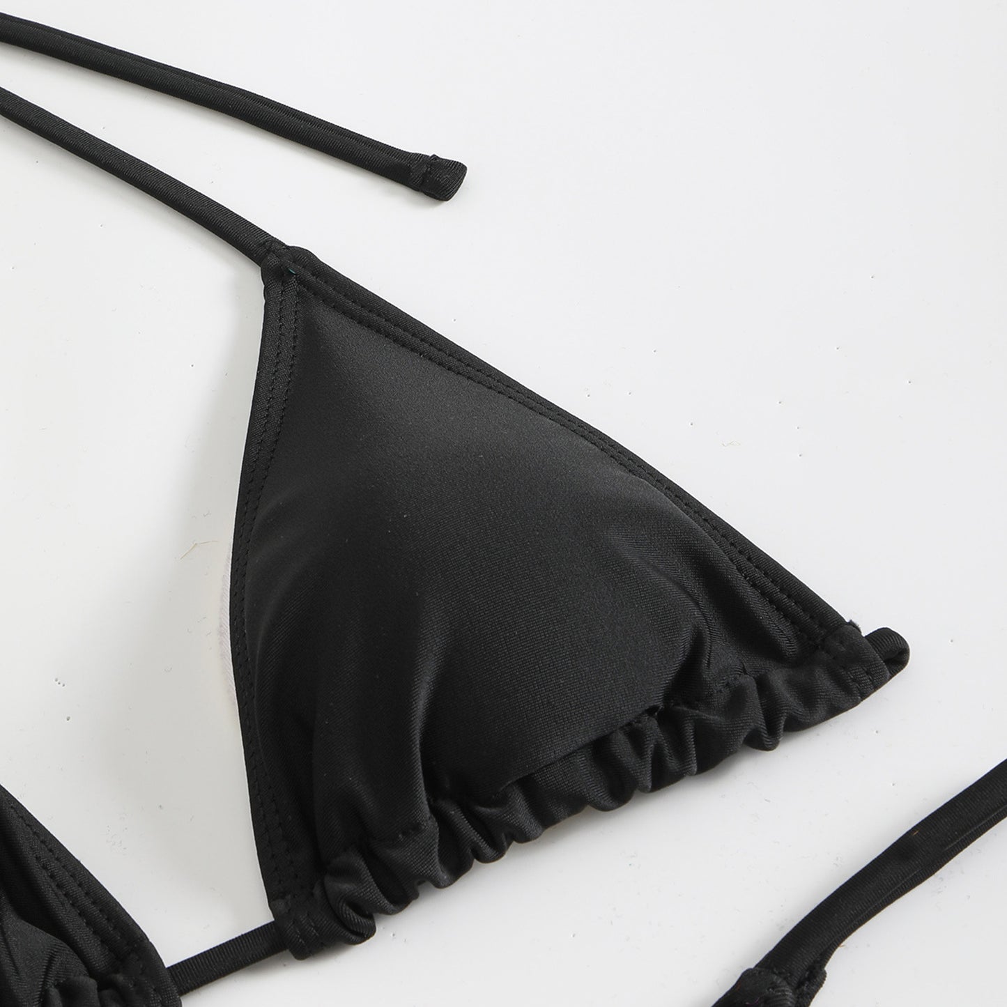 Style Solid Color Special Mesh Four-Piece Beachwear Sexy Bikini Set