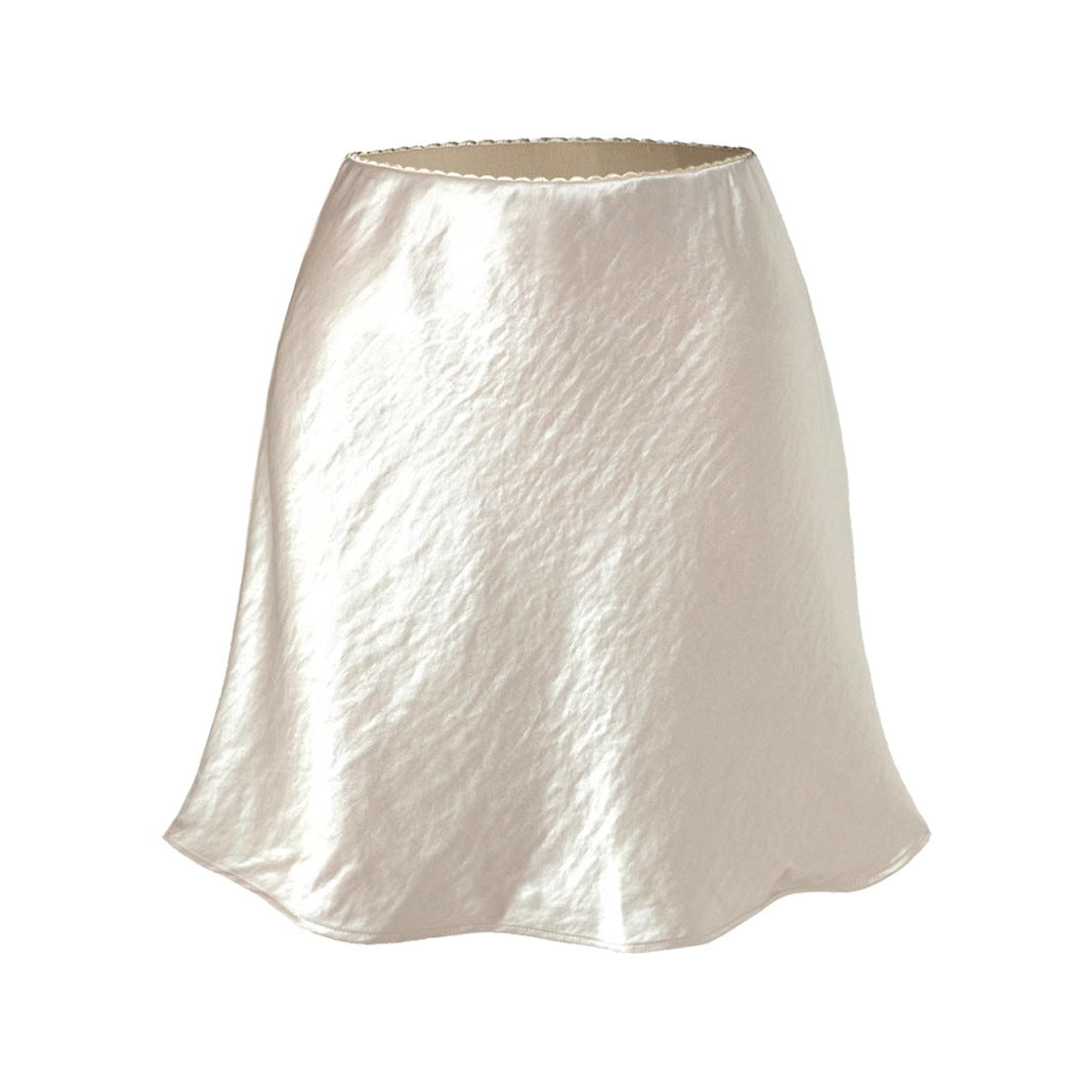 Women's half skirt elastic short skirt