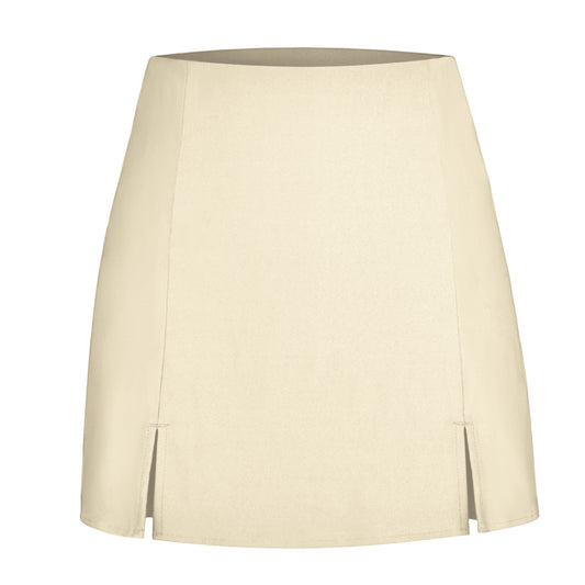 Split casual half skirt pants