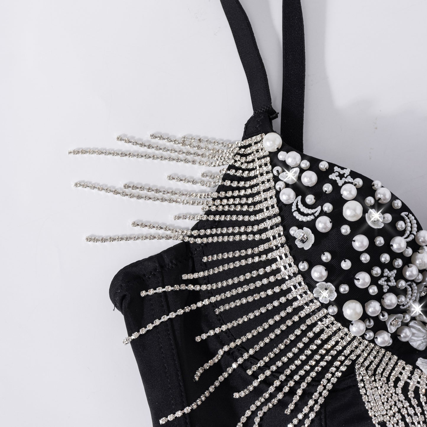 Sexy Shell Pearl Tassel Cartoon Shape Pure Desire Strapless Camisole