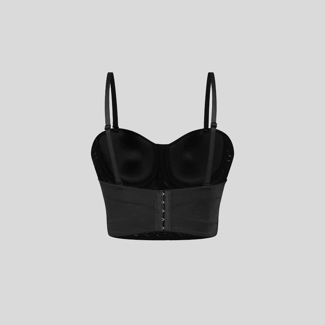Sexy Backless Beaded Embellished Camisole Women's Short Crop