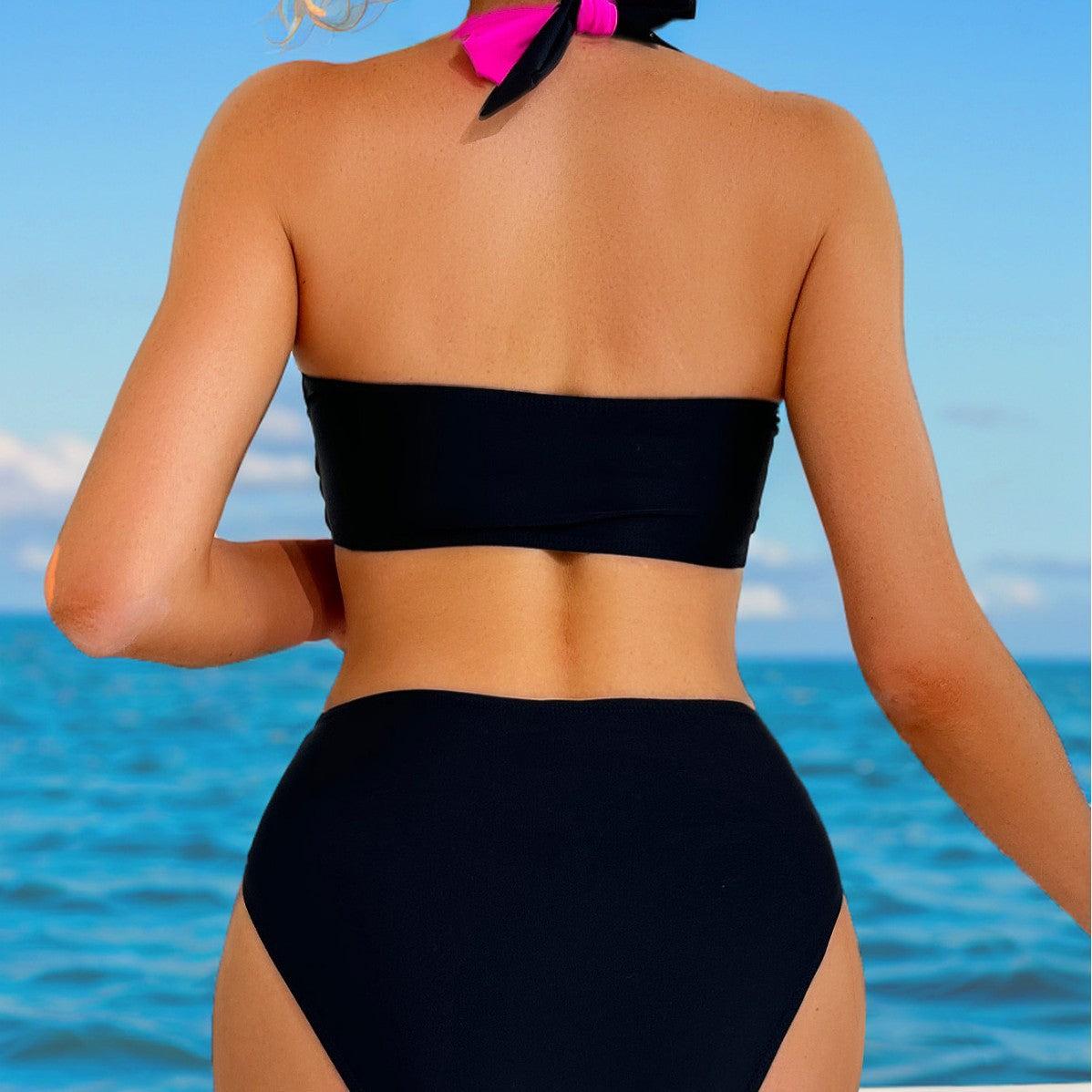 High Waist Two-Piece Swimsuit Women's Swimwear