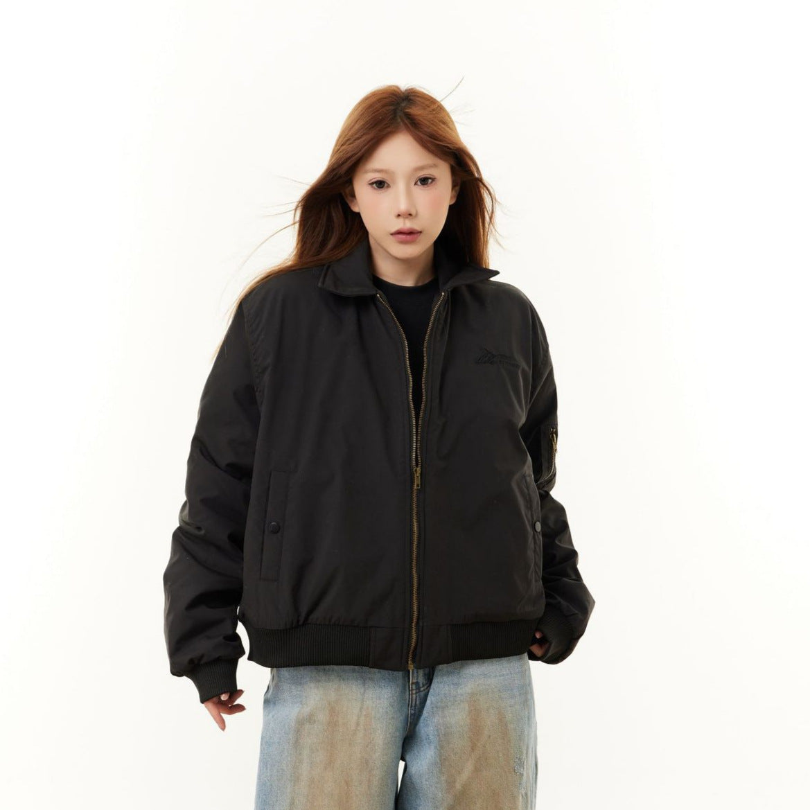 Collar flying jacket cotton jacket