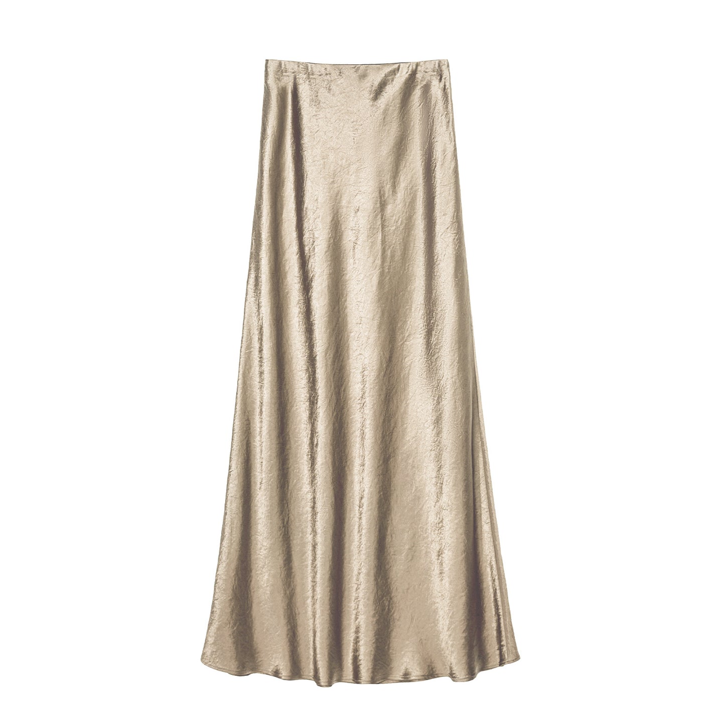 Skirt High Waist Elastic Long Skirt