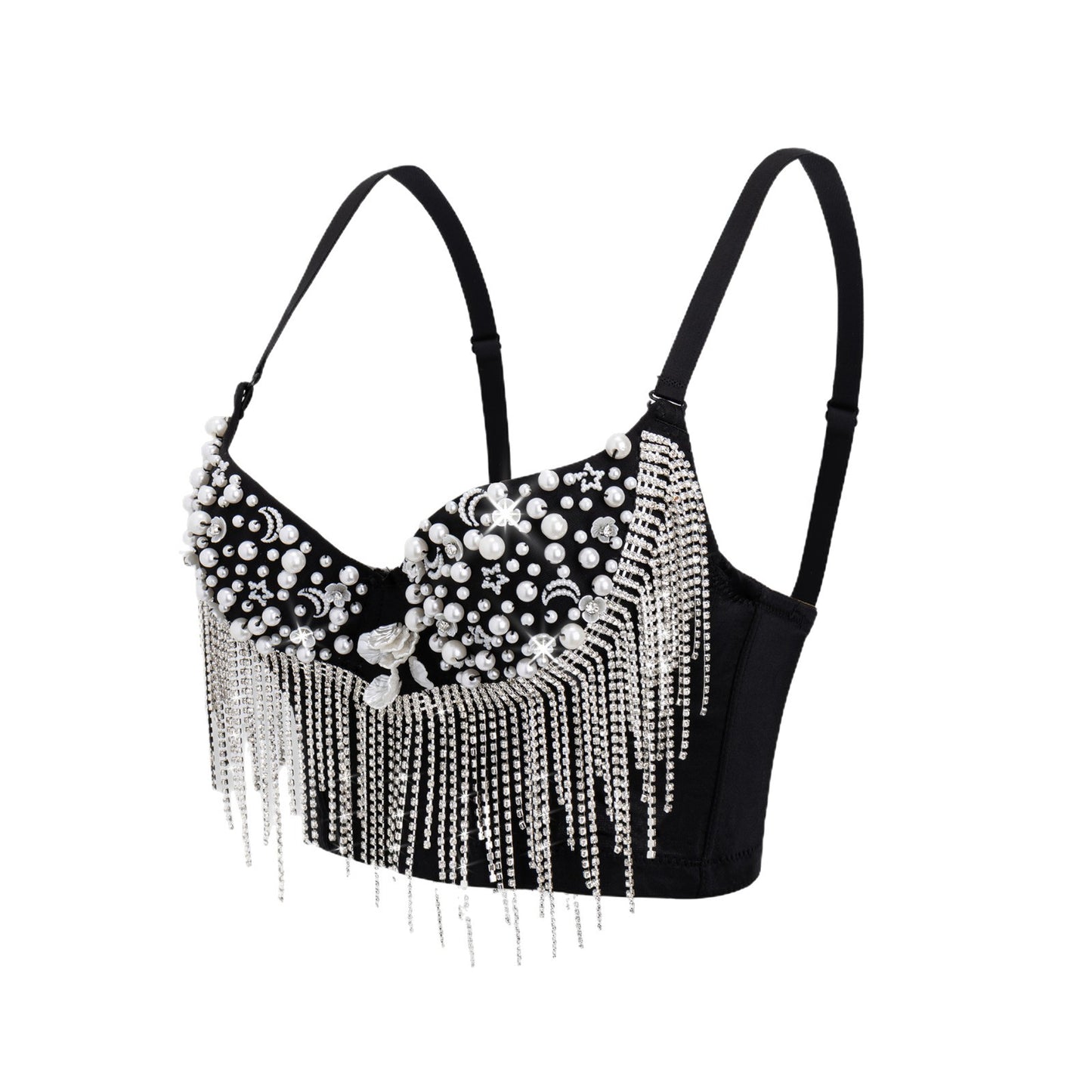 Sexy Shell Pearl Tassel Cartoon Shape Pure Desire Strapless Camisole