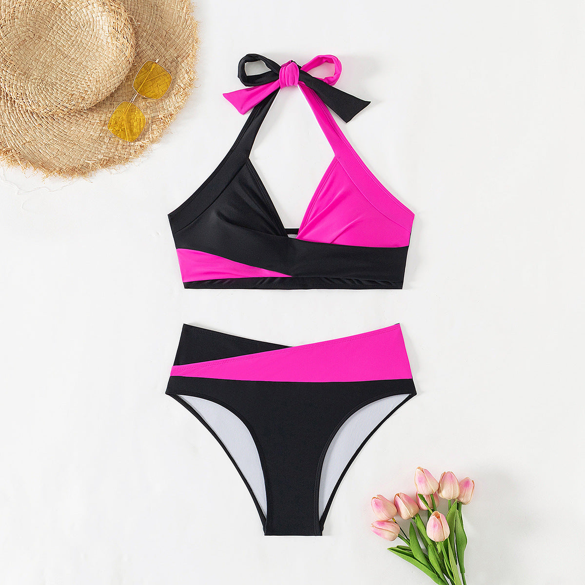 High Waist Two-Piece Swimsuit Women's Swimwear