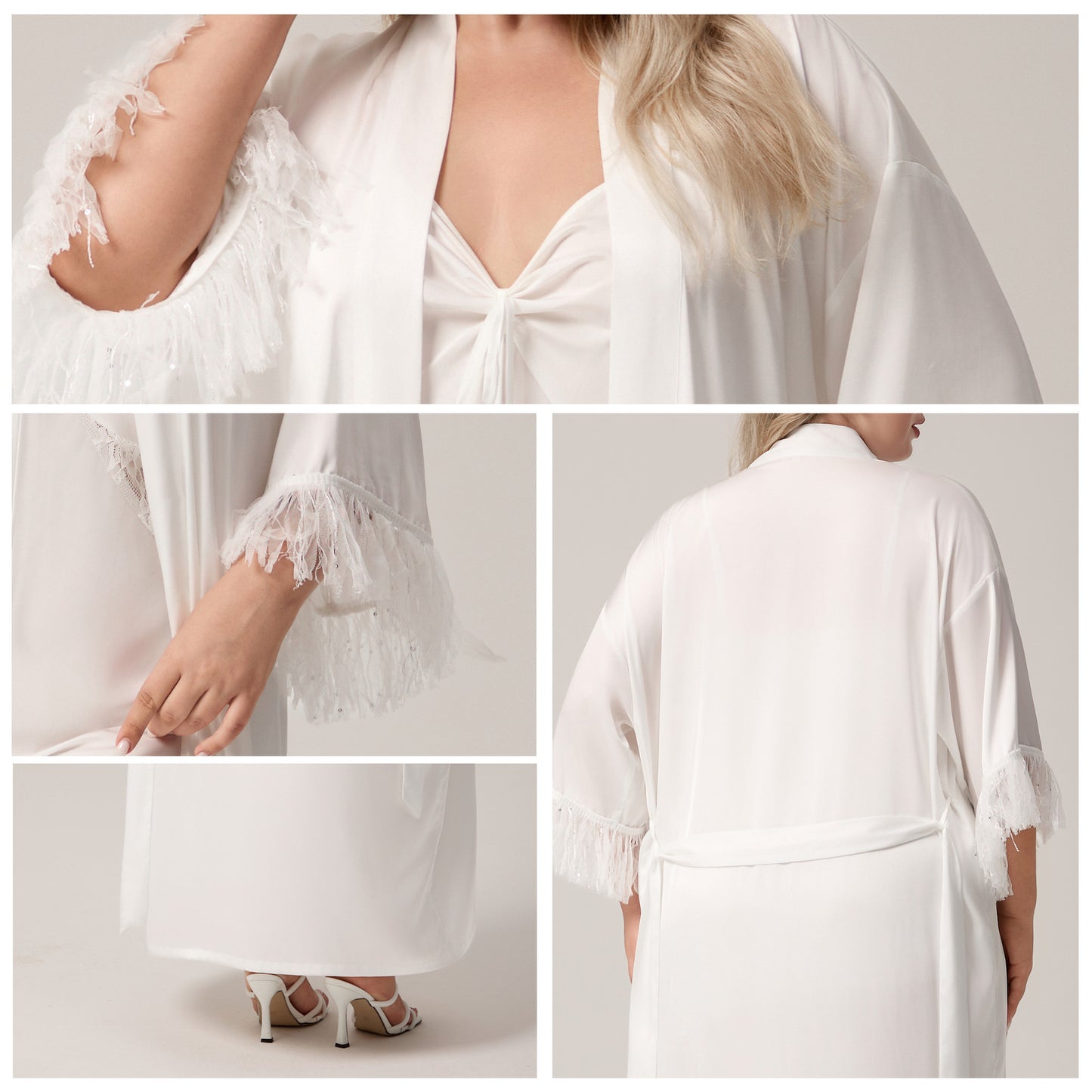 Women's single nightgown loose tassel home uniform