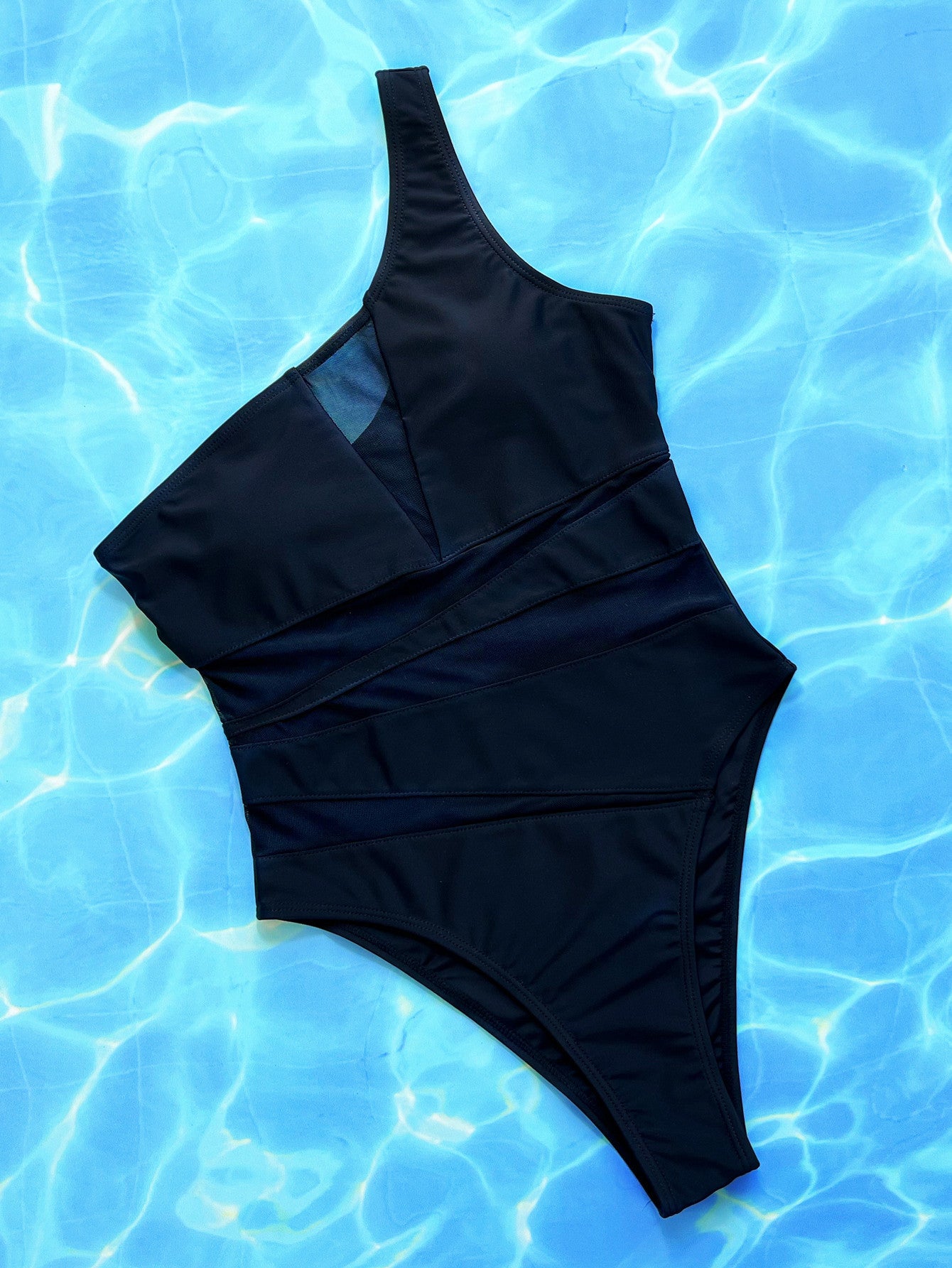 Women's European and American Style Mesh One-Piece Bikini