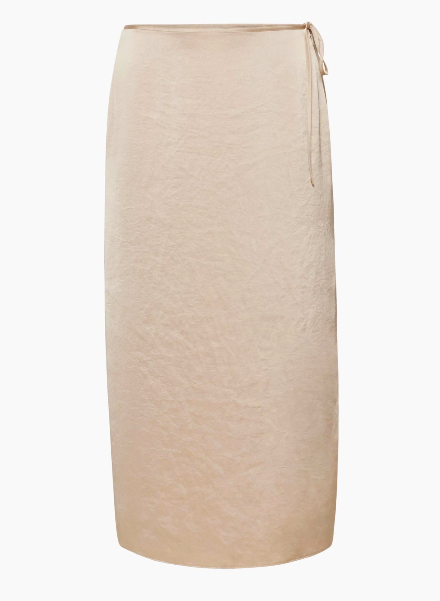 Women's Belted Skirt High Waist Slit Straight Skirt