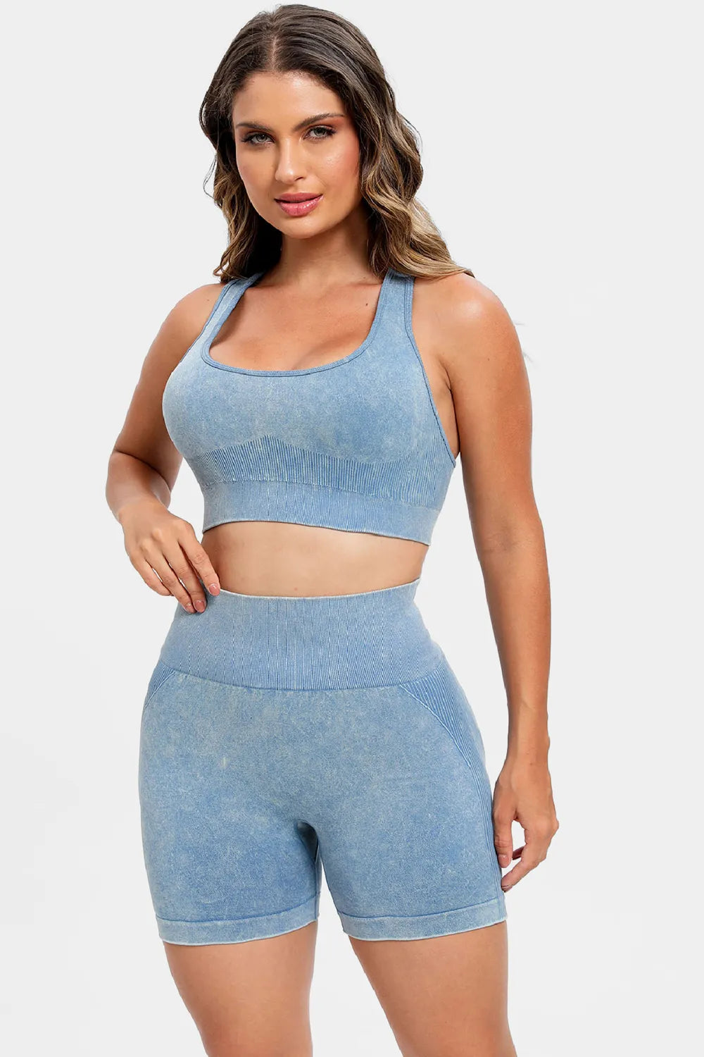Washed Square Neck Set+