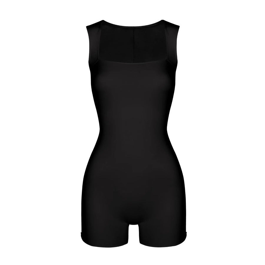 Style Fashion One-Shoulder Strapless Fitted Bodycon Casual Jumpsuit