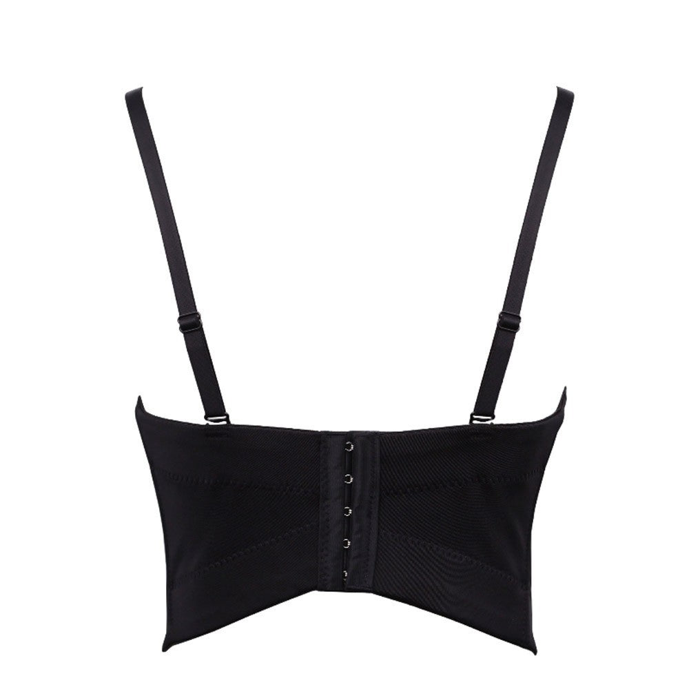 Embroidered Boned Bralette Sexy Performance Tube Top Camisole Innerwear