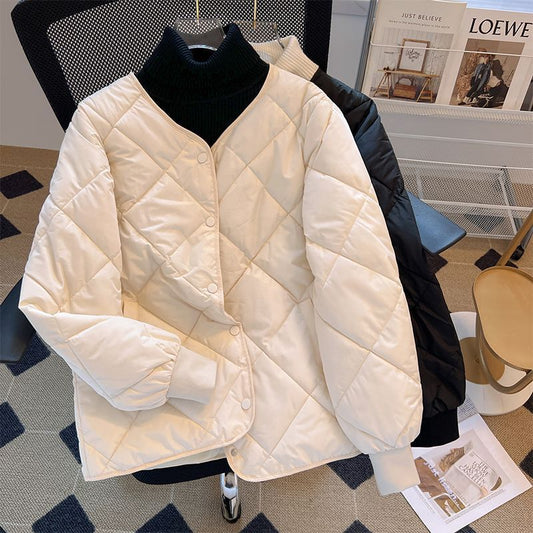 Thin Lightweight Short Type Cotton Clothes Women's Clothes Winter