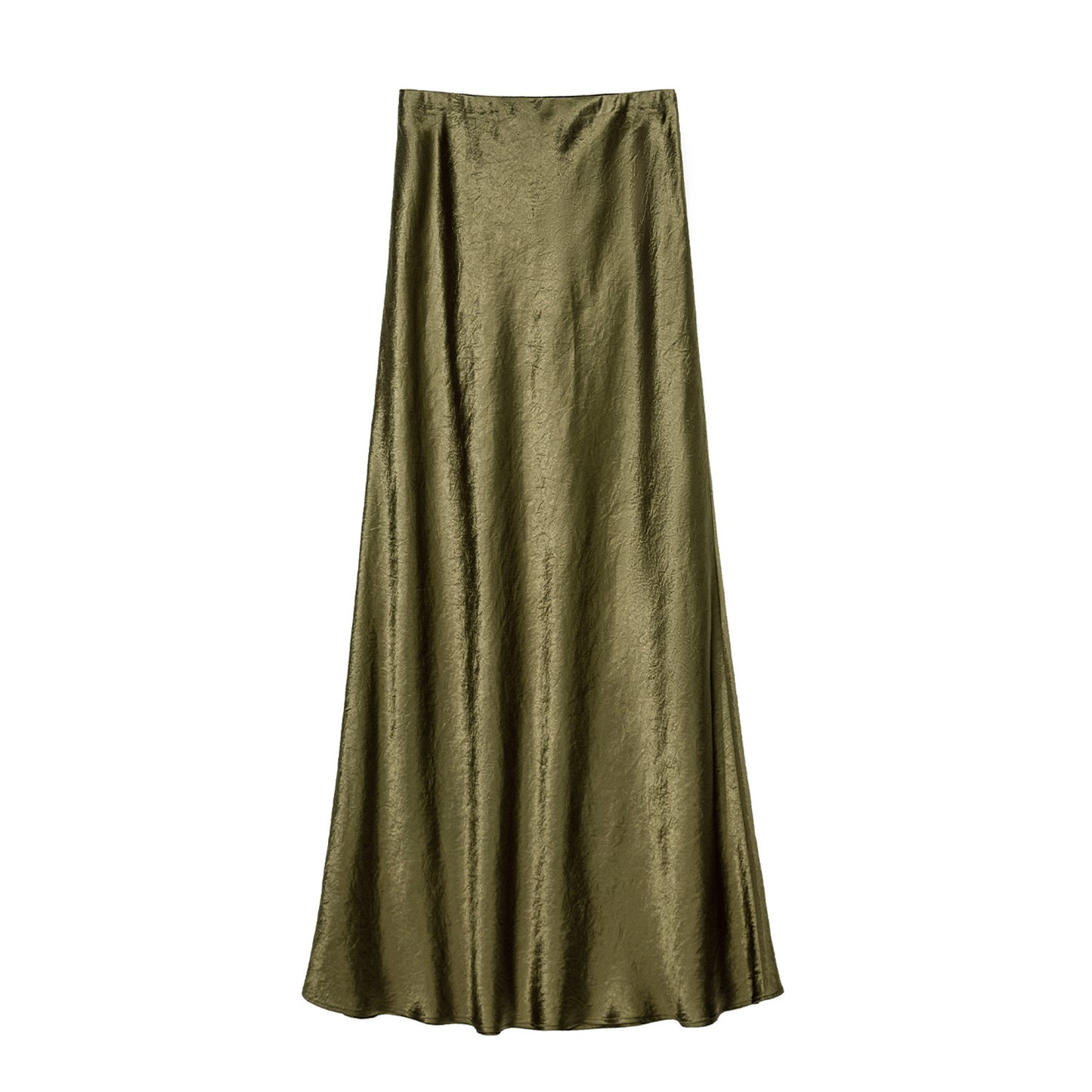 Skirt High Waist Elastic Long Skirt