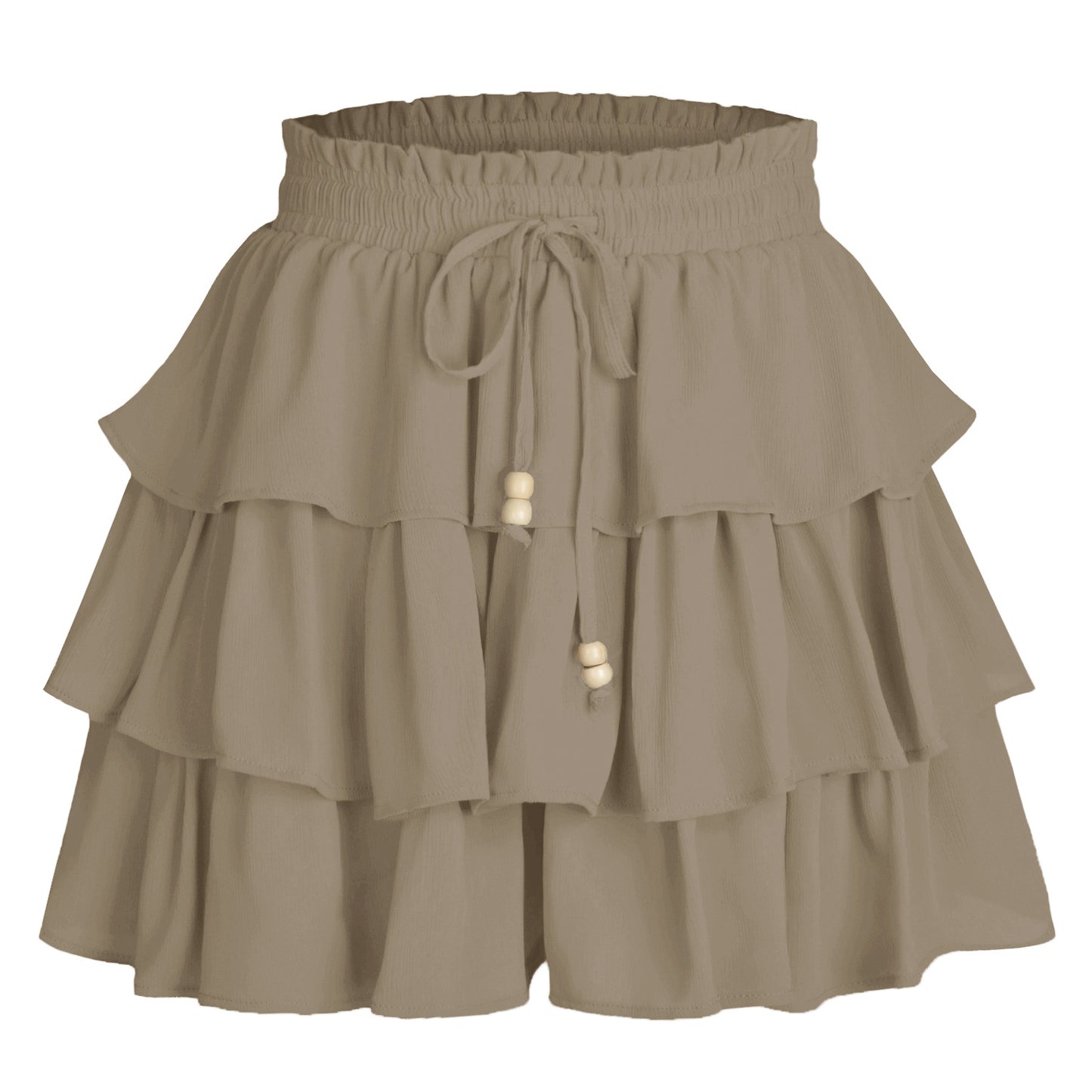 Women's Elastic Waist Strap Short Skirt Pants