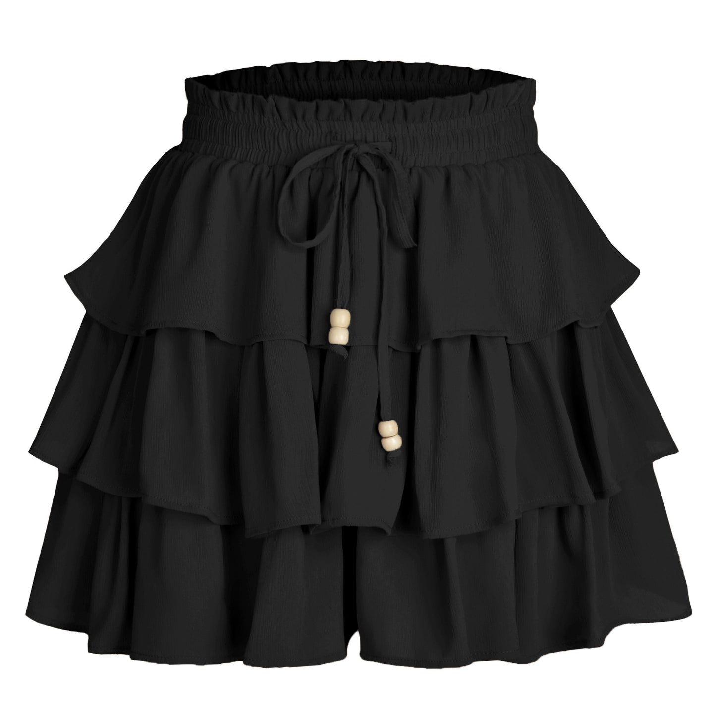 Women's Elastic Waist Strap Short Skirt Pants