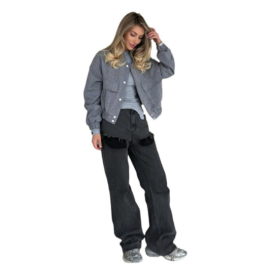Women's Minimalist Solid Color Jacket Casual Leisure