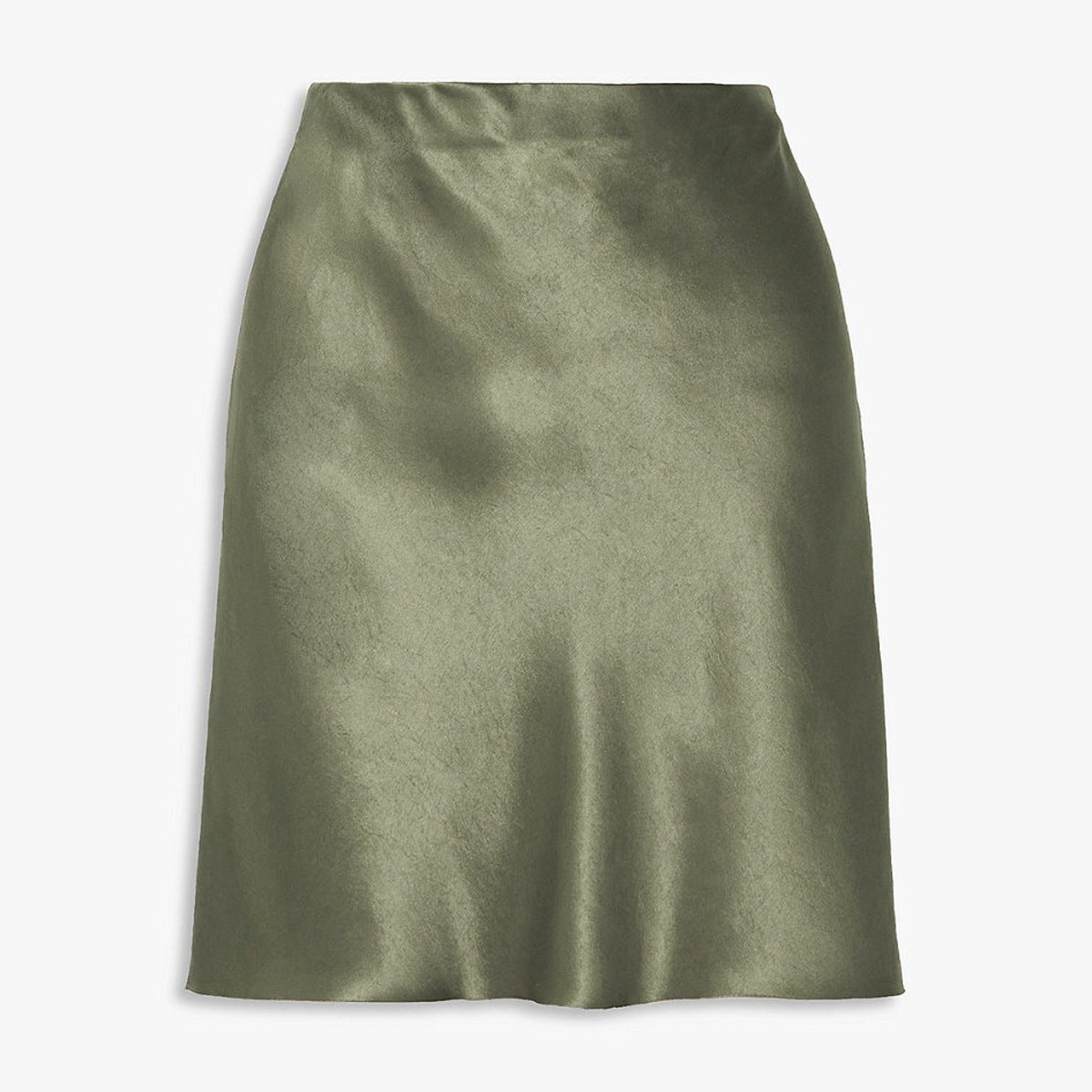 Elastic high waisted solid color short skirt for women