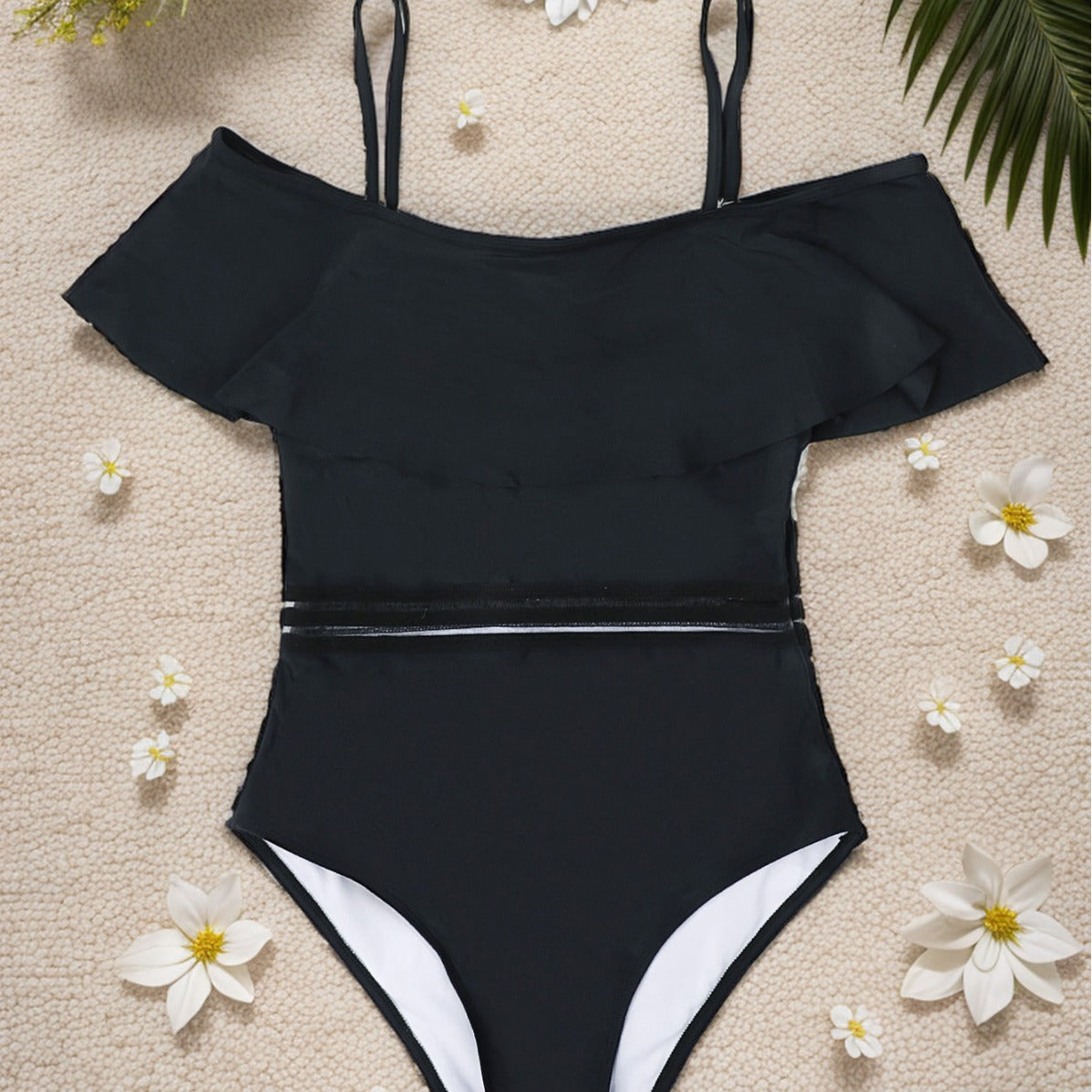 One-Piece Swimsuit Women - One-Shoulder Sexy High-Waist Bikini Swimwear