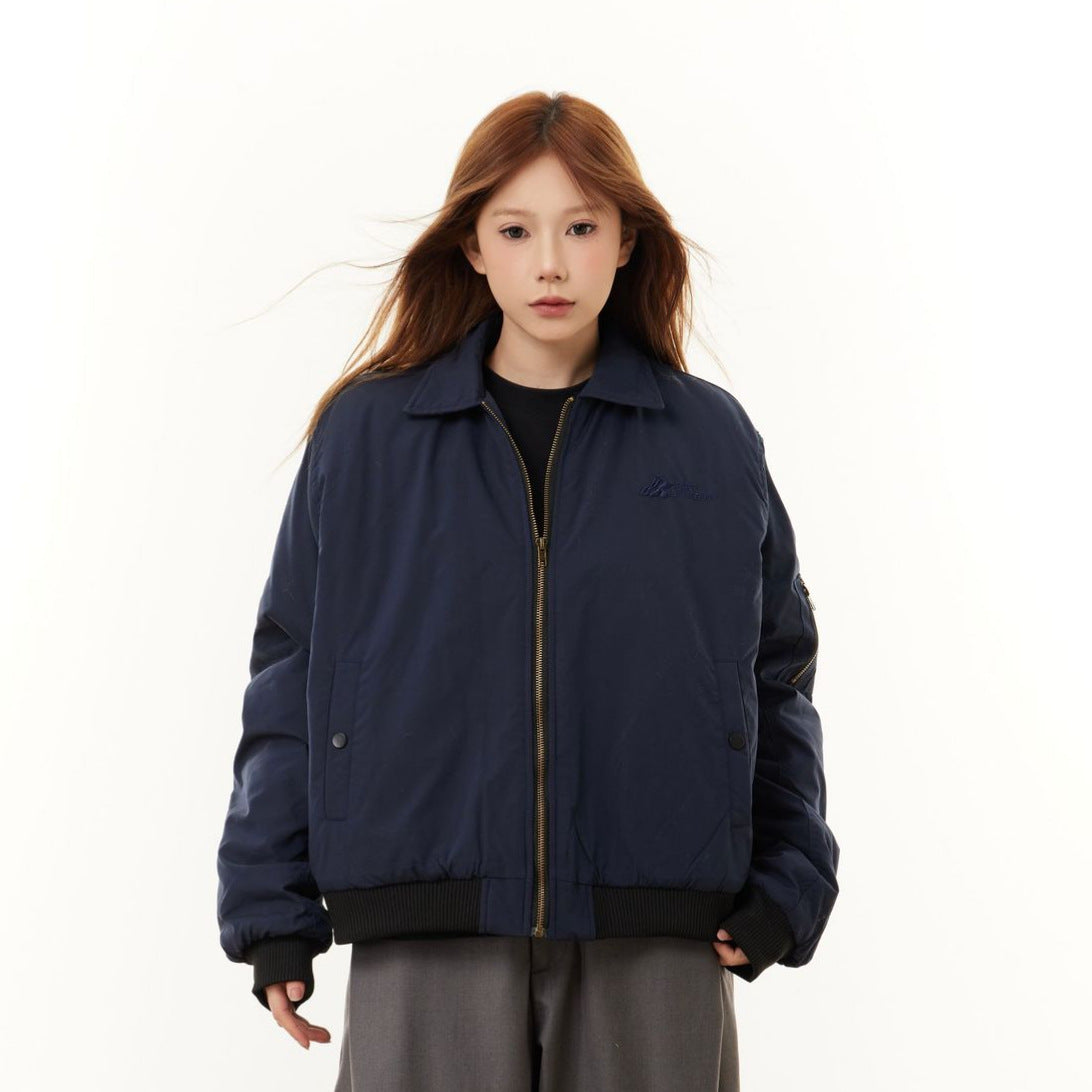 Collar flying jacket cotton jacket