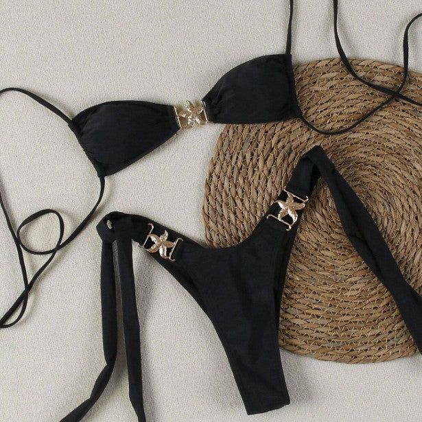 Style Thin Strap Tie-Back Sexy Beach Bikini
