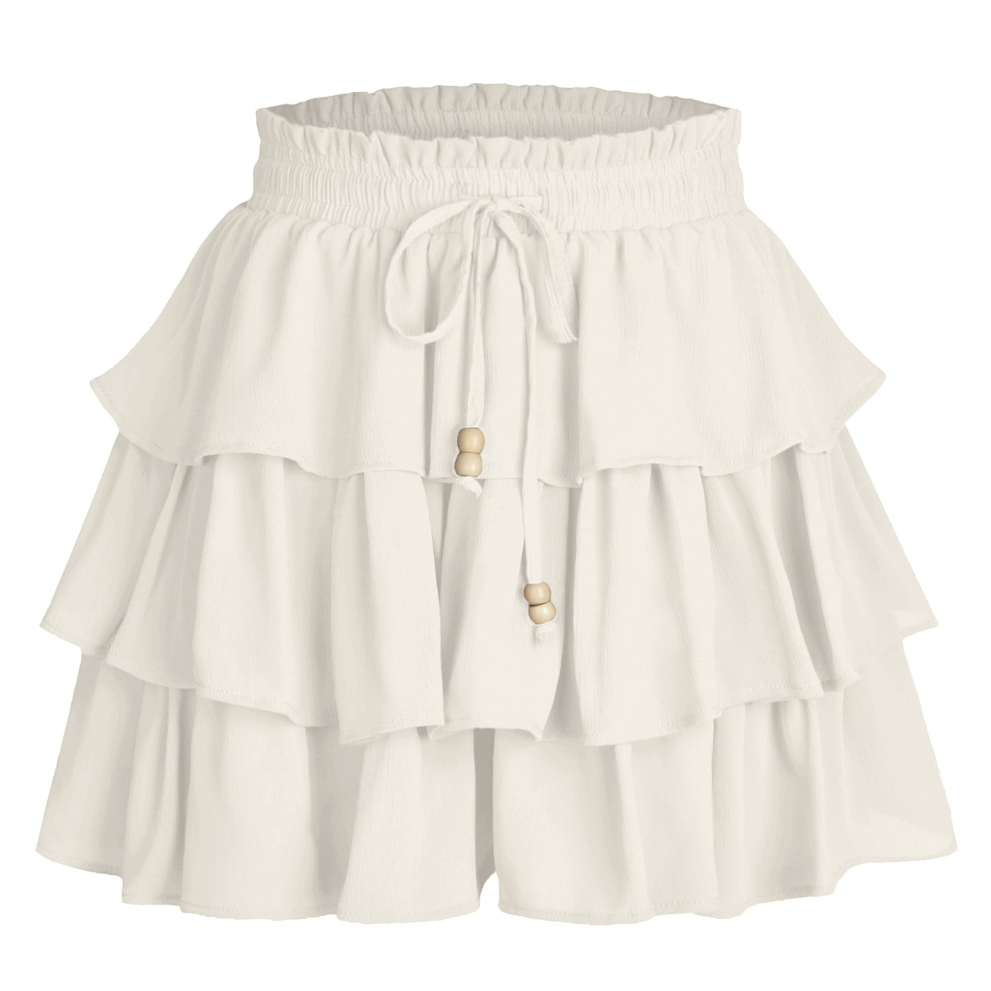 Women's Elastic Waist Strap Short Skirt Pants