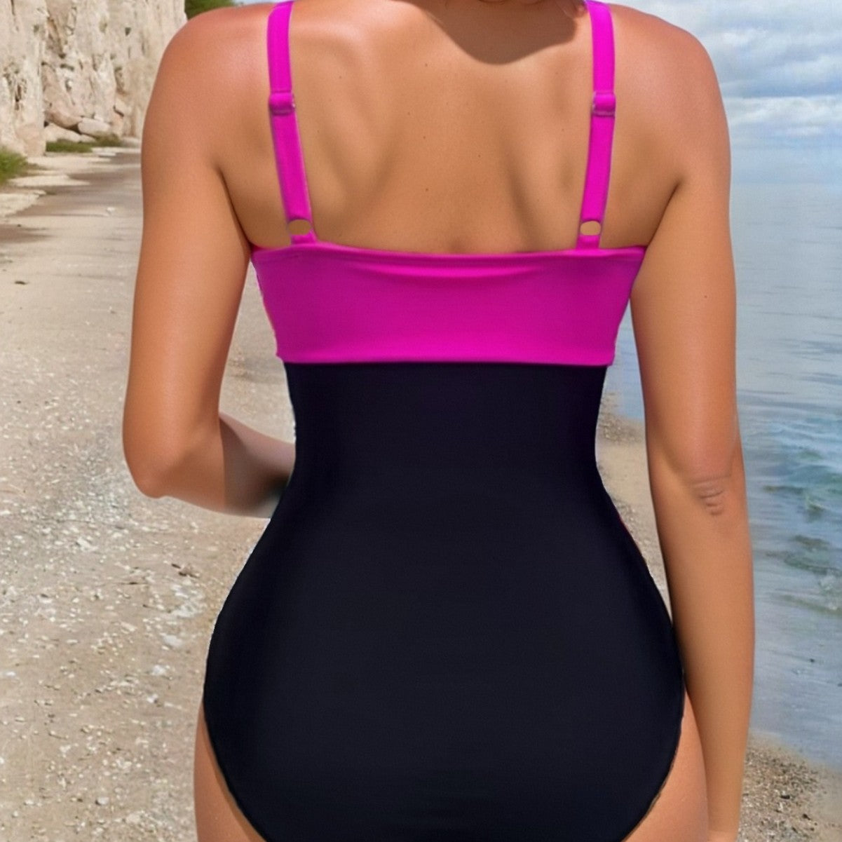Cross over sexy one-piece bikini swimsuit for women