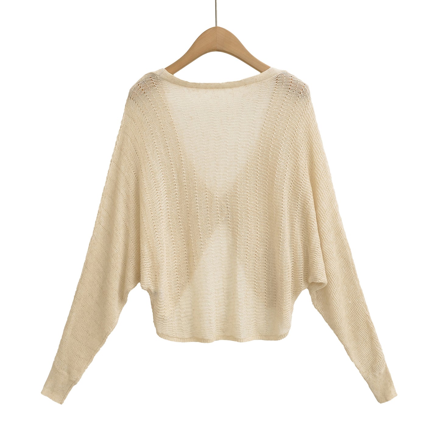 Single button cover sweater knitted sweater