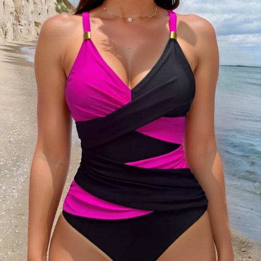 Cross over sexy one-piece bikini swimsuit for women