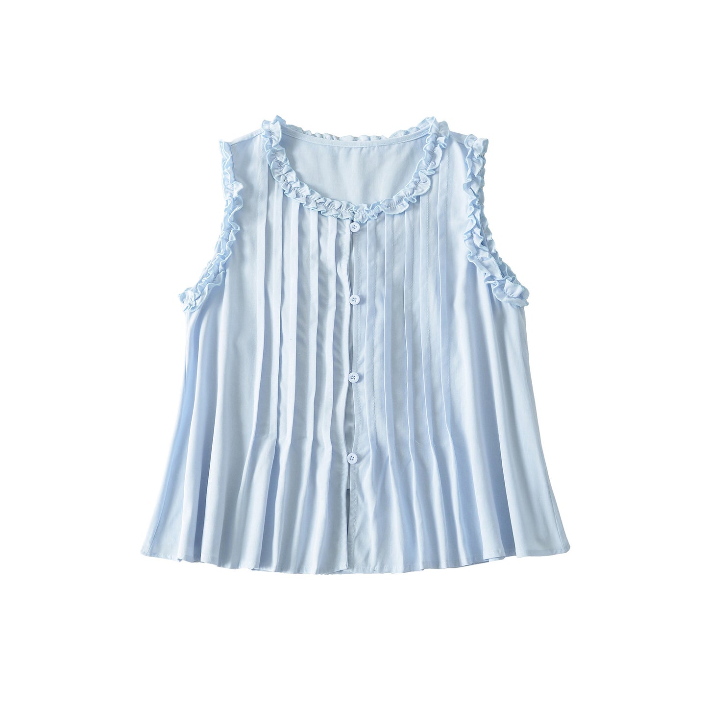 Black fungus edge pressure strip single breasted top