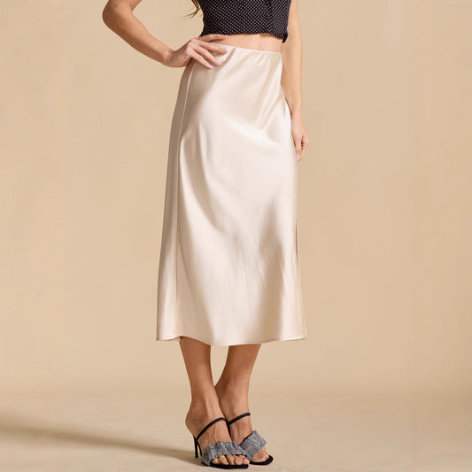 Women's Skirt High Waist Elastic Long Skirt